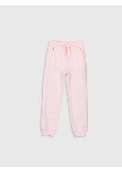 LC Waikiki Lcw Kids Pembe Kız Çocuk Jogger Eşofman Altı Pembe Melanj E6r