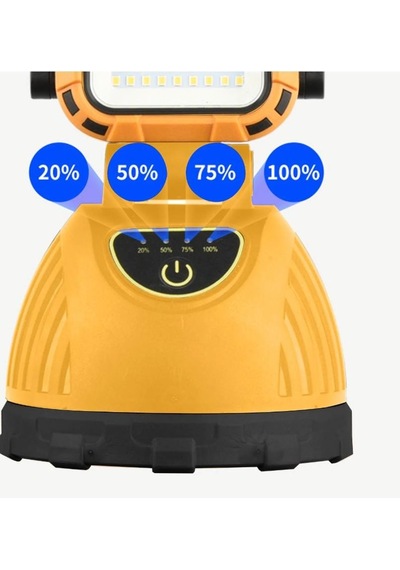 Usb Şarjlı Solar El Feneri Taşınabilir Kamp Feneri Panther 8410 Turuncu