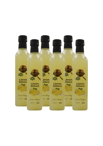 Limon Sirkesi %100 Katkısız Doğal 6x500 Ml Özel Üretim