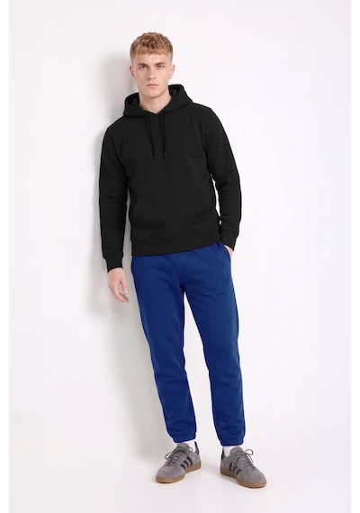 Markapia Erkek Kapüşonlu Cepli İçi Polarlı Sweatshirt Çok Renkli S Siyah
