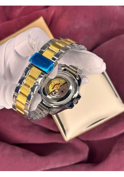Yeşil-gold Kadran Submariner Otamatik Erkek Kol Saati Altın - Gümüş