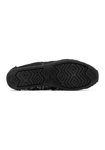 Espadril / Keten Kadın 10016254 Toms Moroccan Crochet Wm Aclass Black Siyah