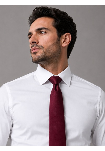 Bisse Bordo İpek Kravat Krimd26y048 C25