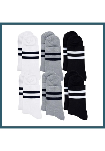 Bezos Unisex Çizgili Kısa Konç 6'lı Bilek Çorabı, %80 Pamuklu Parfümlü, Dikişsiz Burun, Siyah Beyaz Gri, Yumuşak Günlük Spor Çorap Beden: 39-44 Renk: Çok Renkli 6 Lı Ob Çok Renkli 6'lı Bezos Unisex Çizgili Kısa Konç 6'lı Bilek Çorabı, %80 Pamuklu Parfümlü, Dikişsiz Burun, Siyah Beyaz Gri, Yumuşak Günlük Spor Çorap Beden: 39-44 Renk: Çok Renkli 6 Lı Ob Çok Renkli 6'lı