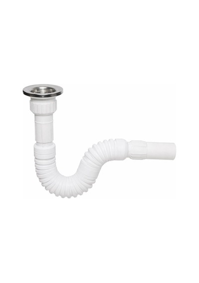 Aqua Bagno Basic Körüklü Lavabo Pis Su Çıkış Sifonu - Paslanmaz Delikli Süzgeç Dahil -90.99.60.05