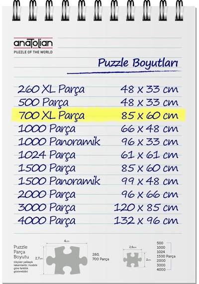 Anatolian 700 Parça xl Puzzle - Cafe Como 2705