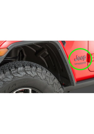 Dk Tuning Jeep Wrengler Gladiator Antrasit Kırmızı Yazı Logo Amblem -