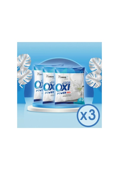 Homm Bitkisel Clean Oxı Power Beyazlar İçin 500 Gr Leke Çıkarıcı 3 Adet