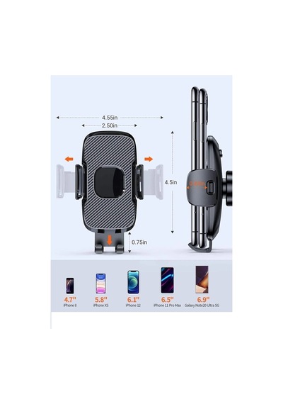Araç Içi Otomatik Telefon Tutucu Cam Ve Torpido Için Yüksekkalite