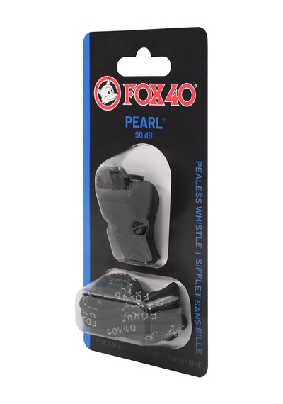 Safety Whistles 29080 Pearl Safety Whistle With Black Casing With Keyring