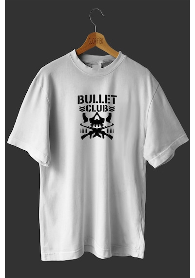 Noıssey -wed Bullet Clup Tasarım Baskılı Oversize T-shirt Tişört Beyaz