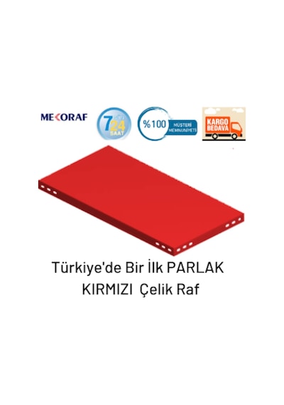 Mekoraf Mekoraf Parlak Kırmızı 31X93 / 43X93 /2 Metre /2.5 Metre Raf