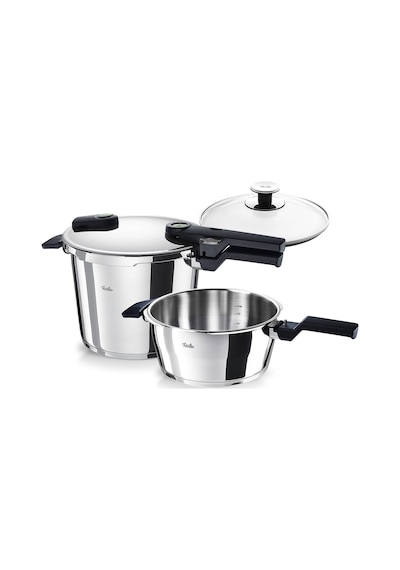Fissler Vitaquick Elemental 6+3.5 Litre Düdüklü Tencere Seti Gri