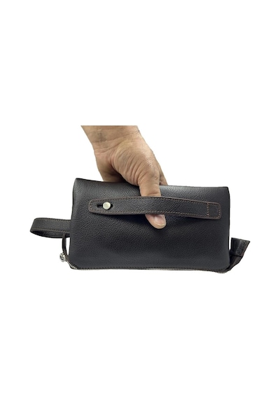 Çanta Yurdu Diga Hakiki Deri 3006 Dopp Kit El Çantası Kahve Lacivert
