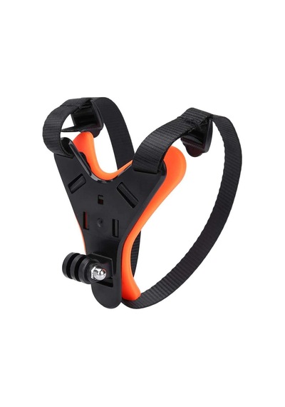 Gopro Hero 8 Hero 9 Motorcu Kask Çene Bağlantı Jaw Mount Gp523 Turuncu