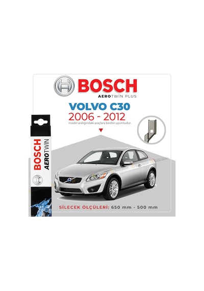 Volvo C30 Muz Silecek Takımı 2006-2012 Bosch Aerotwin