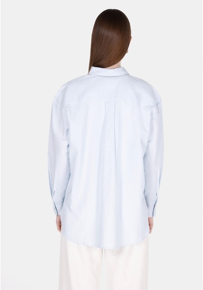 Colin's Colins Relaxed Fit Shirt Neck Düz Kadın Mavi Uzun Kol Gömlek Cl1068538 Q1.v2 Lbl Açık Mavi Colin's Colins Relaxed Fit Shirt Neck Düz Kadın Mavi Uzun Kol Gömlek Cl1068538 Q1.v2 Lbl Açık Mavi
