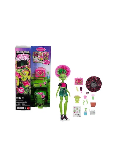 Saç Bakım Ürünleri, Bone Ve Bitki Dahil 13 Gerçekçi Sürpriz İçeren Monster High Güzellik Sırları Venus Mcflyt
