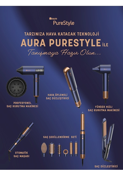 Aura Purestyle Otomatik Saç Maşası Au1005mb