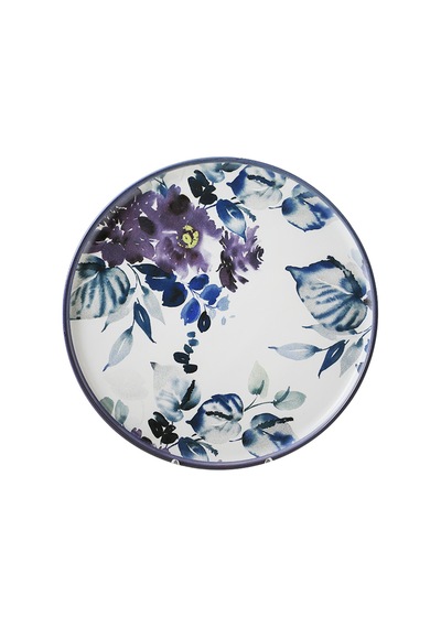 Keramika Purple Flower Yemek Takımı 6 Parça 2 Kişilik 21329-30-31 Çok Renkli
