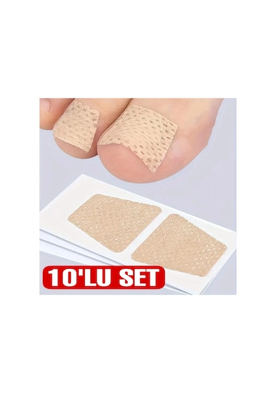 Kolay Uygulanabilir Ayak Tırnağı Onarım Yaması 10lu Set Çok Renkli