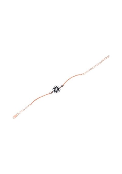 Tektaş - Pembe Altın 8 Ayar Elmas Görünümlü Bileklik N11.1798 Pembe Altın