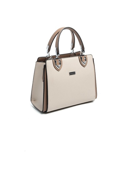 Silver Polo Sp1133 Kadın El Çantası Düz Bej-latte