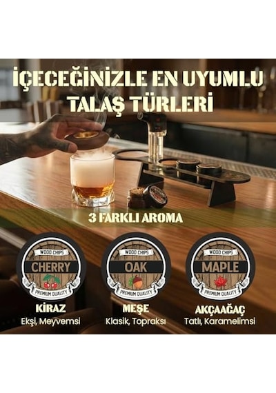 Unchained Workshop Viski Tütsüleme Seti Ve Sergileme Standı/kokteyl Tütsüleme Kiti/kahve Tütsüleme Seti Diğer