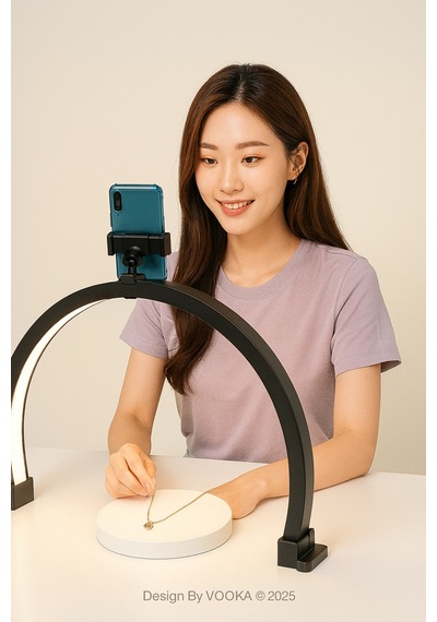 56 Cm Led Ring Light Makyaj Ve Canlı Yayın Işığı,telefon Tutuculu Ayarlanabilir 3000 6500k Gölgesiz