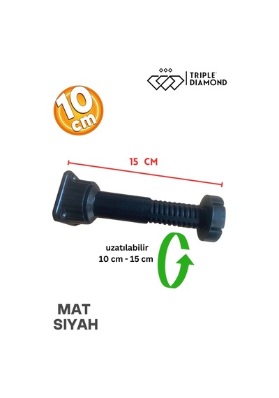 Ayarlanabilir 10cm -15cm Dolap Mobilya Mutfak Tezgah Yükseltici Ayağı Siyah Denge Ayakları 4 Adet Renkli
