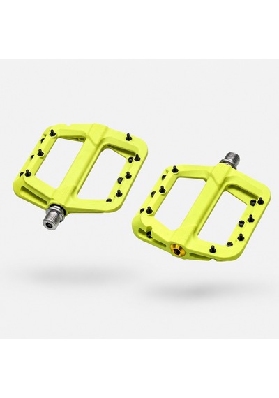Heugers Trial Enduro Mx710 Rulmanlı Çivili Vidalı Kompozit Pedal - Neon Sarı