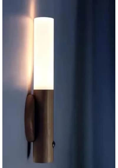 Go İthalat Sensörlü Usb Şarjlı Mıknatıslı Taşınabilir Duvar Aplik Masa Lambası Ahşap Görünümlü Gün I 88082198