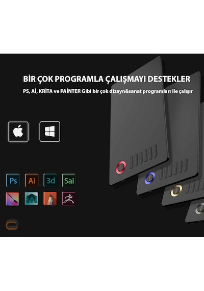 Veikk A15 8192 Levels Zoom Uyumlu 5080LPI Grafik Tablet + Kalem