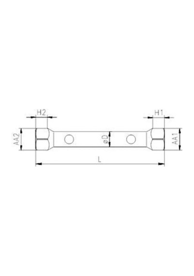 10x11 Mm Kovan Anahtar, Çinko Kaplı Dikişsiz Çelik Boru İle