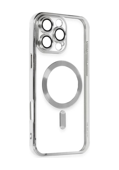 Newface Apple İphone 16 Pro Max Kılıf Kross Magneticsafe Kapak - Gümüş