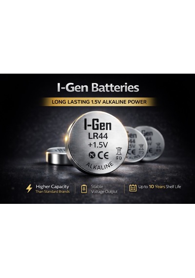 I-gen Lr44 1.5v Alkalin Düğme Pil Ag13, A76, L1154 20'li Paket