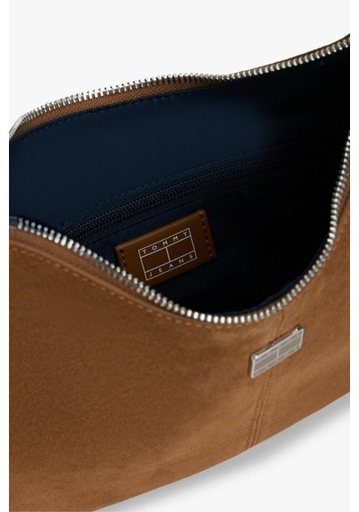 Tommy Hilfiger Tjw Slouchy Suede Shoulder Bag Kadın Kahverengi Çanta - Aw0aw18859