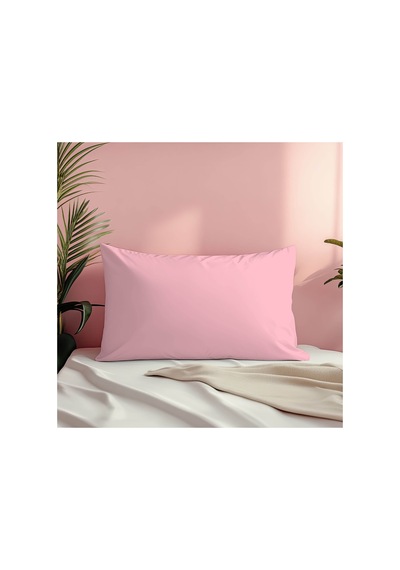 2'li Pamuklu Kumaş Yastık Kılıfı Seti Pembe - 723543510 Pembe
