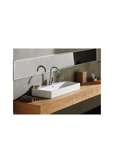 Etajerli 100 Cm Boyutunda Turkuaz Seramik Lavabo 508 Yeşil