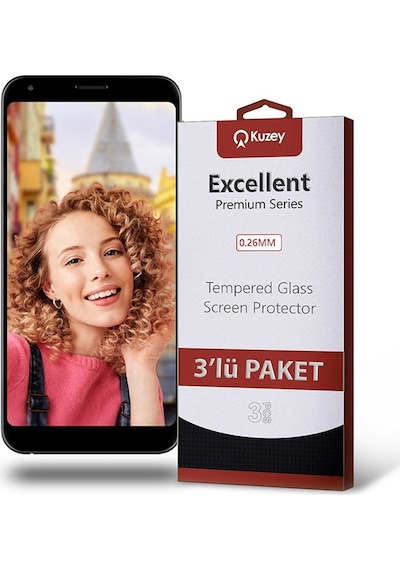 Vestel Uyumlu Venüs E4 Ekran Koruyucu Cam 3 Adet (532176908)