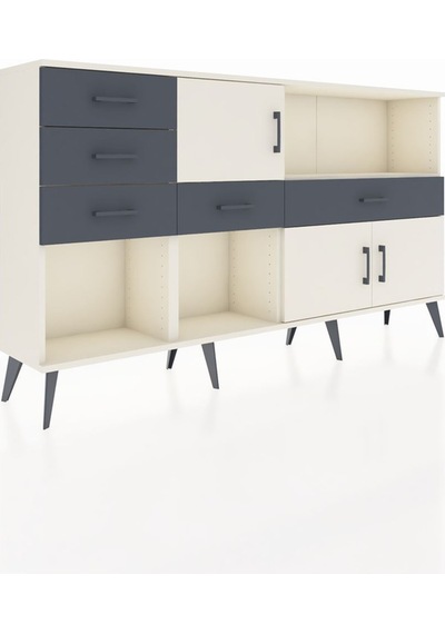 Arges Konsol 2 Raflı 5 Çekmeceli 3 Kapaklı 176x30x99 Aytaşı-aytaşı/antrasit Aytası/antrasıt - Aytası Arges Konsol 2 Raflı 5 Çekmeceli 3 Kapaklı 176x30x99 Aytaşı-aytaşı/antrasit Aytası/antrasıt - Aytası