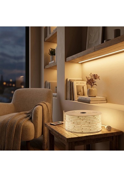 100mt 3000k - Gün Işık Dış Mekan Şerit Led 220v 120led 348983 Bx40