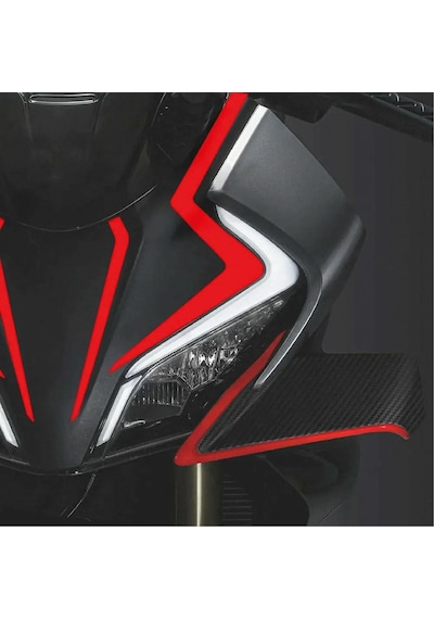 Cfmoto 450sr Sticker Ön Kafa Dörtlü Etiket Modeli Kırmızı