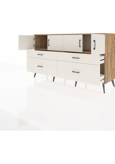 Hyperion Konsol 2 Raflı 4 Çekmeceli 4 Kapaklı 176x44x99 Çam-aytaş Çam-aytaşı Hyperion Konsol 2 Raflı 4 Çekmeceli 4 Kapaklı 176x44x99 Çam-aytaş Çam-aytaşı