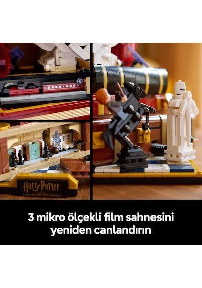LEGO® Harry Potter™ Felsefe Taşı – Koleksiyoncu Versiyonu 76466 - Yetişkinler için Figür İçeren Model Yapım Seti (1571 Parça)