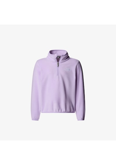 The North Face Teen Glacier 1/4 Zip Pullover Çocuk Mor Polar Ceket Nf0a8cvjqzı1 Mor
