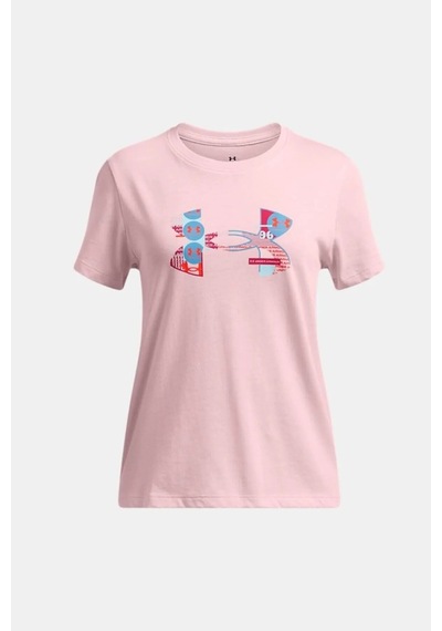 Under Armour Kız Çocuk Tişört 1389769-647 Pembe