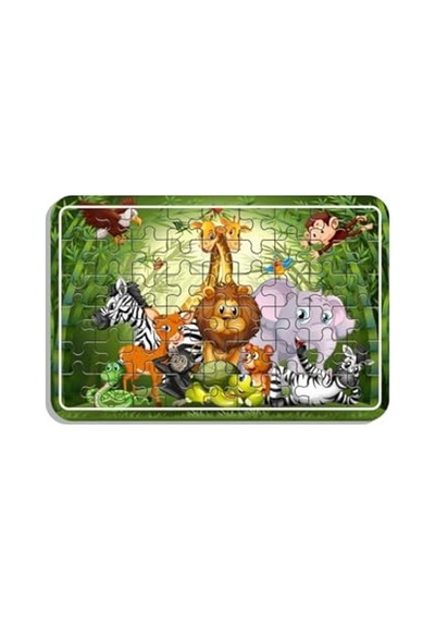 Ahşap Sevimli Hayvanlar Puzzle Seti, Eğitici Ve Eğlenceli