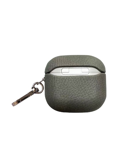 Piili Apple AirPods Uyumlu 4.nesil Leather Kılıf Apple AirPods Uyumlu Kılıfı Gri 38362282