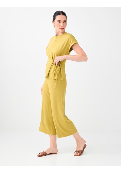 Jimmy Key Jimmy Key Yağ Yeşili Beli Lastikli Basic Kısa Pantolon 6sw187796307